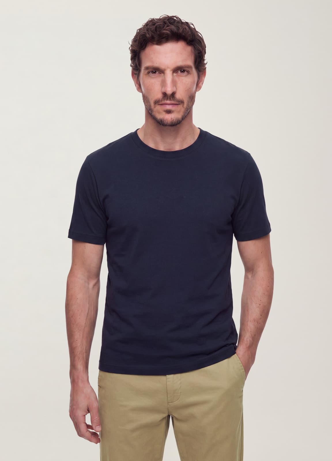 An OVS Uomo PDP shot chosen for maximum contrast with the Essentials line