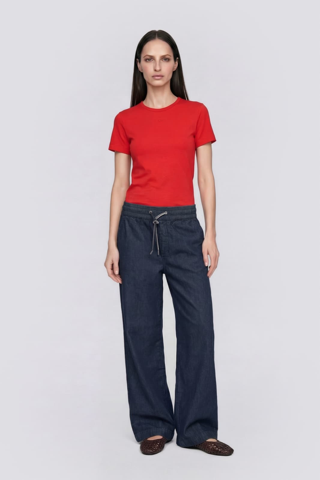 Gas Jeans wash on model, third