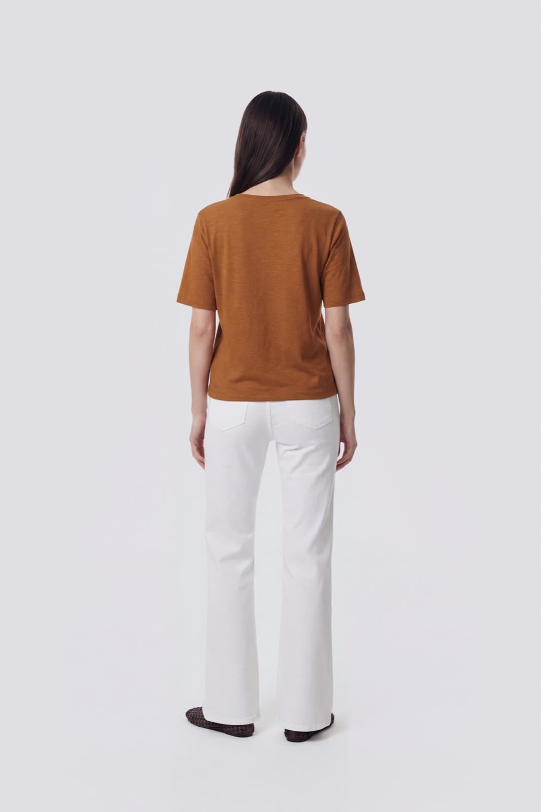 Gas Jeans long-tail wash on model